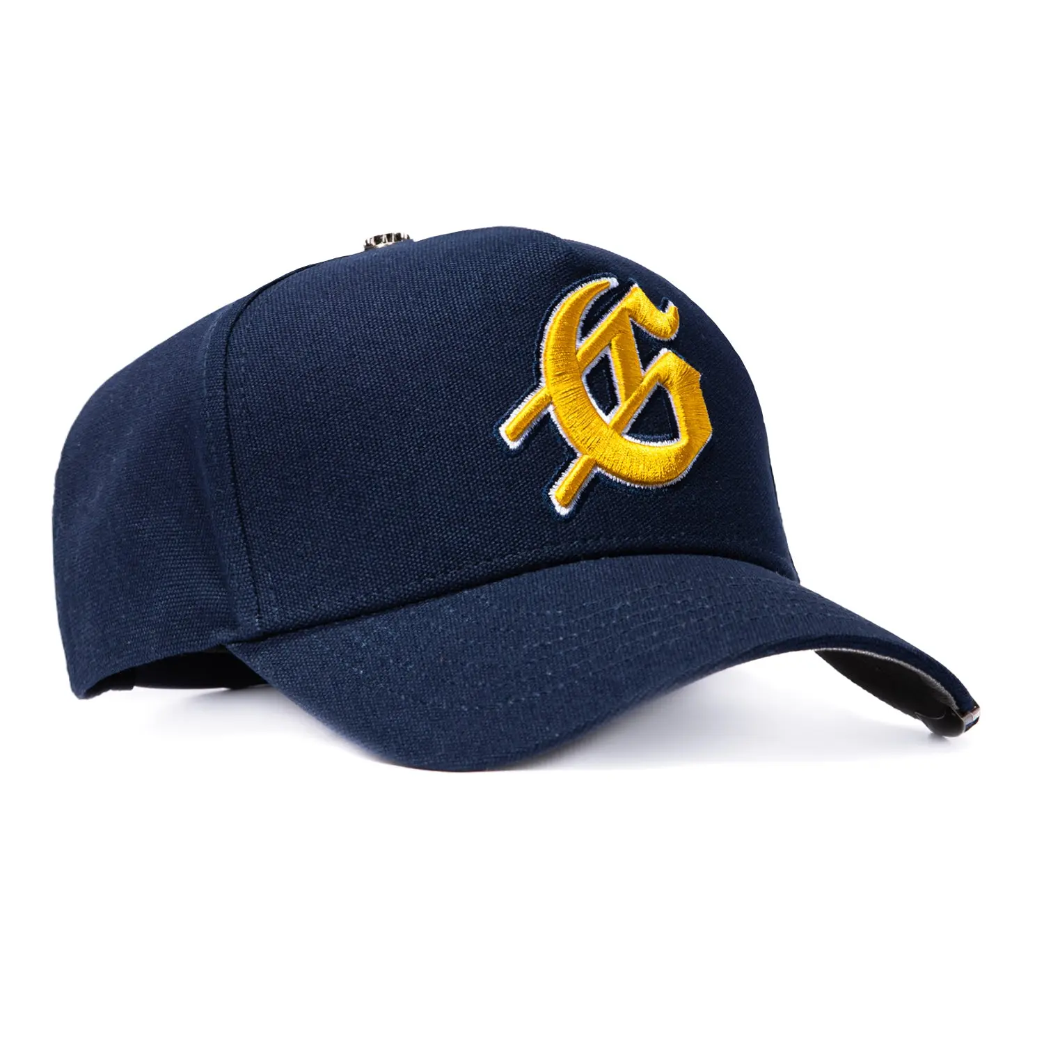 Godspeed G Logo Trucker Snapback Hat - Navy, Yellow
