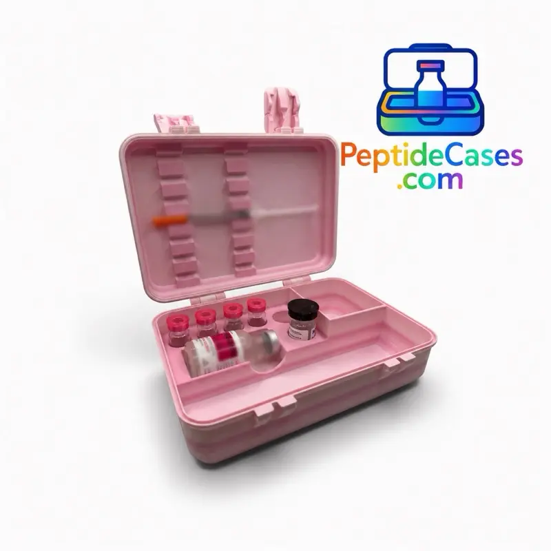 Multi-Vault Peptide Storage Case. Holds multi sizes of vials and accessories