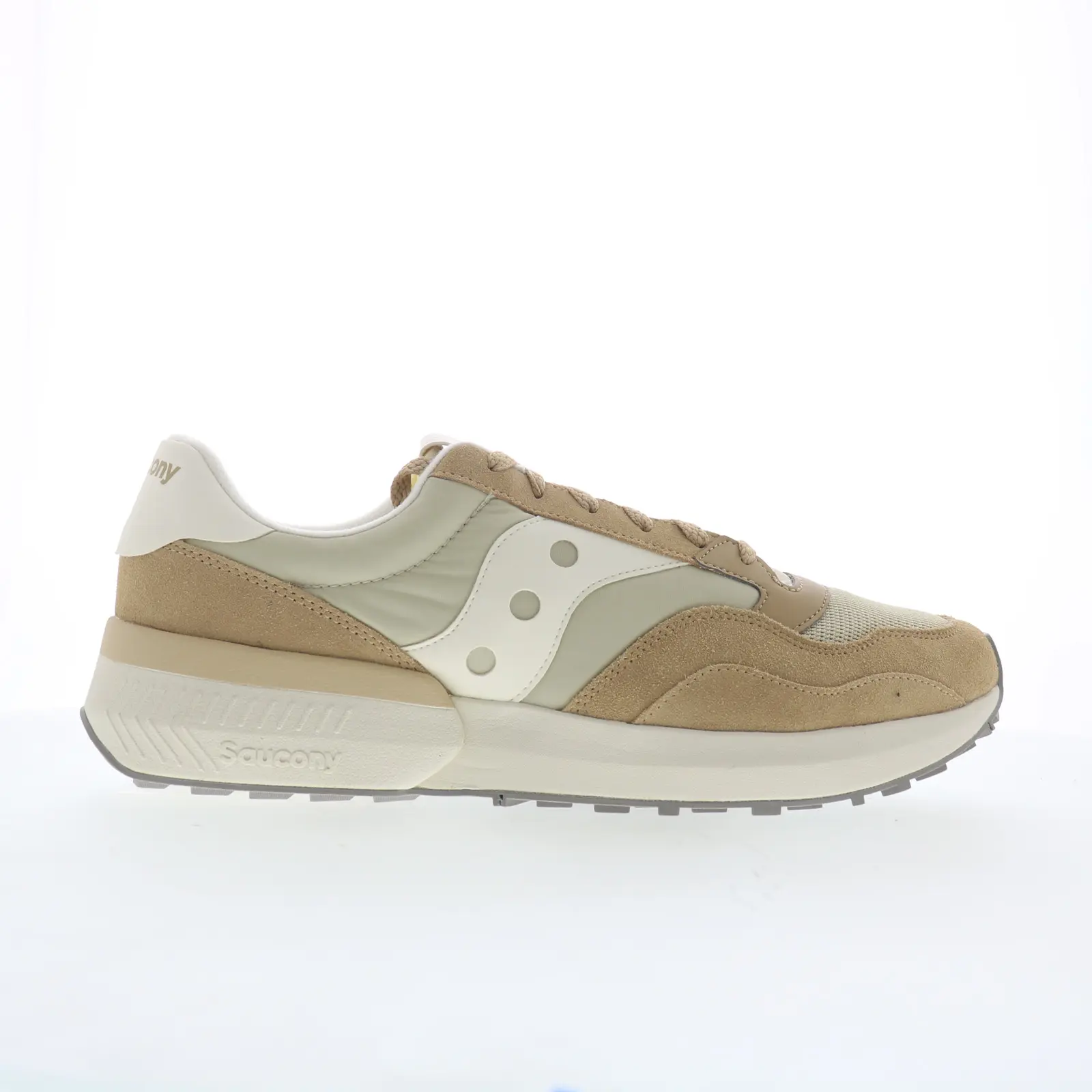 Saucony Jazz NXT S70790-31 Mens Beige Suede Lace Up Lifestyle Sneakers Shoes