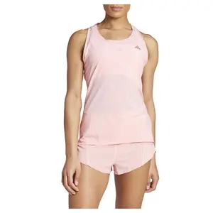 adidas Womens Adizero Scoop Neck Athletic Tank Running  - Pink