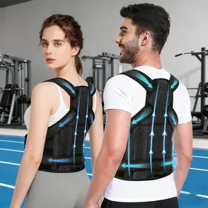 1PCS, Fitness protective harness - waist and shoulder protection, improves posture, suitable for both men and women, Adjustable Back Brace