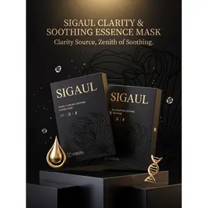 SIGAUL Clear & Soothing Essence Mask - Deep Hydrating & Calming Sheet Mask for Glowing Skin (5-Pack)