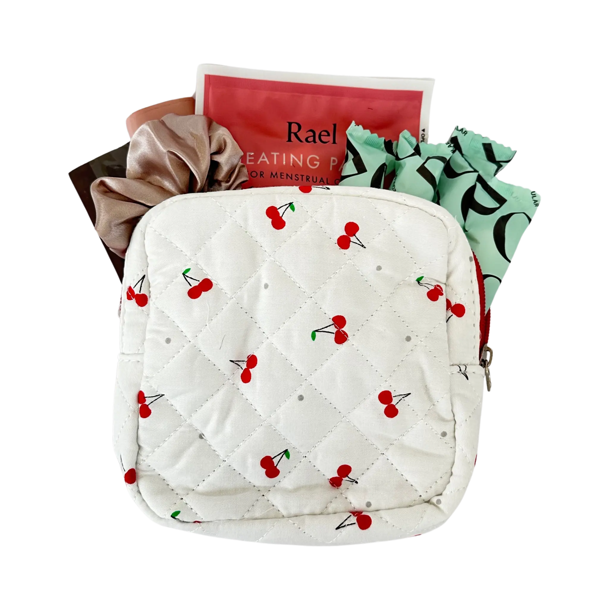 Period Kit - Organic Comfort with Fun Designs including Feminine Hygiene Products