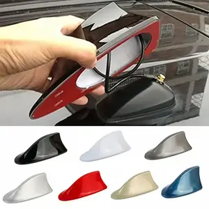Car Roof Shark Fin Decorative Aerial Antenna Cover Sticker Roof Universal Car Radio FM Signal Design for All Auto Decorative