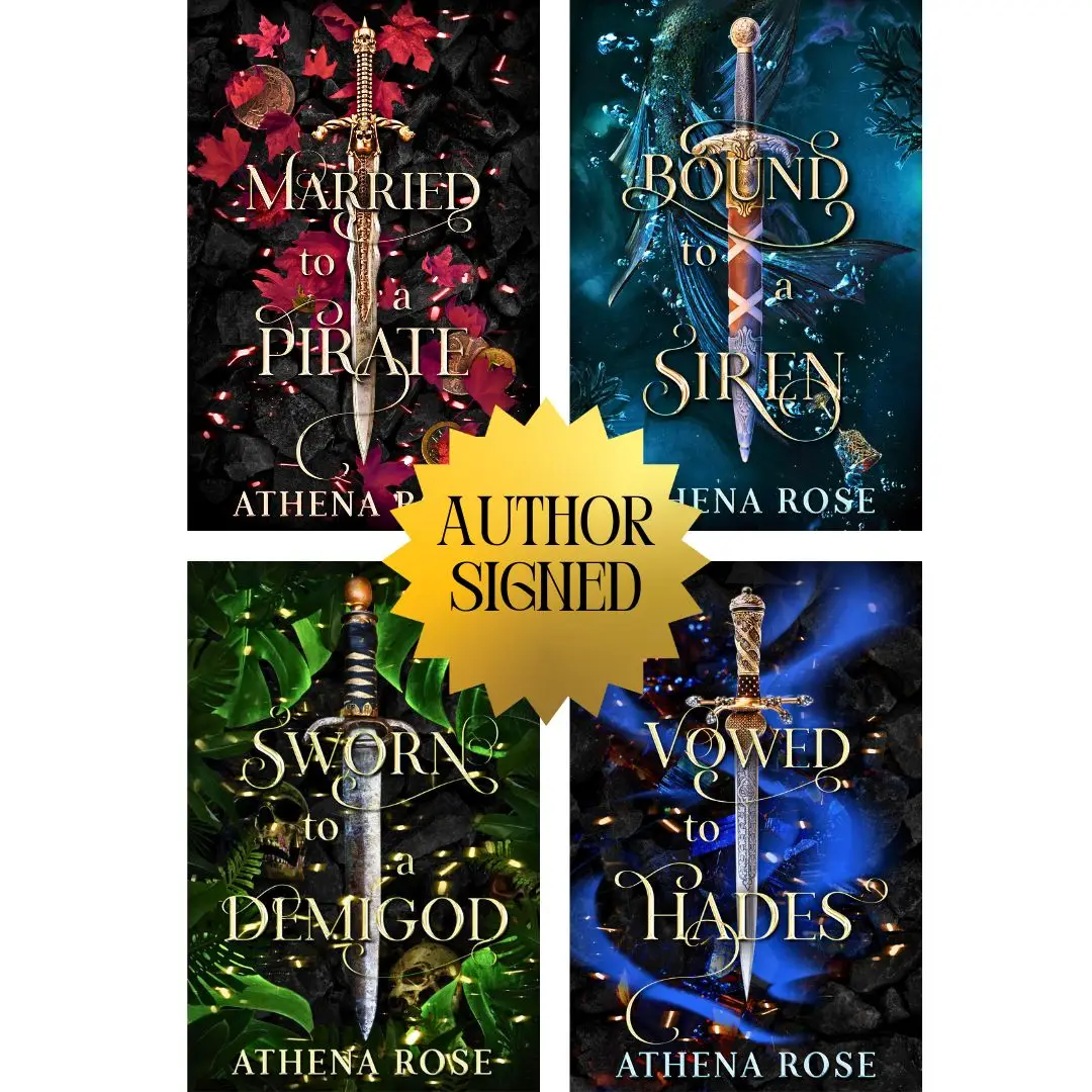 Athena Rose: Romancing the Seas: Four Book Bundle - Special Edition Author Signed Paperbacks with Character Art, Featuring Foil Lettering Design