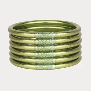 BuDhaGirl | Set of 6 All Weather Bangles | Limon