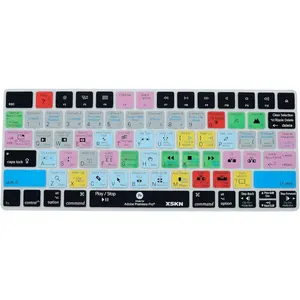 Magic Keyboard Premiere Pro Shortcuts Silicone Keyboard Cover Skin for 2015 Released Magic Keyboard A1644 MLA22LL/A (US Version)Gift