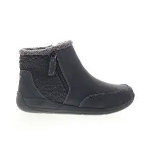 Drew Tabby 13187-19 Womens Black Wide Synthetic Zipper Casual Dress Boots