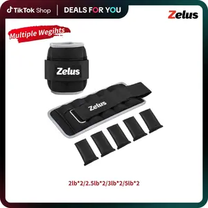 ZELUS 1 Pair Adjustable Sculpting Ankle Weights-Lift Your Glutes, Tone Your Legs & Arms – 4/5/6/10lbs Weight Set with Removable Sandbags, 1–5 lb per Strap for Gym, Yoga, Jogging & Walking
