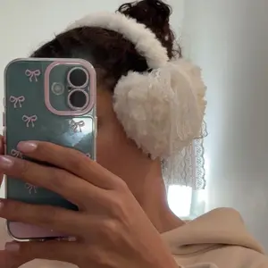 Fashion New Sweet Girl Cute Lace Bow Warm Headdress Plush Ear Bag Love Earmuffs Ear Protectors Ear Defender