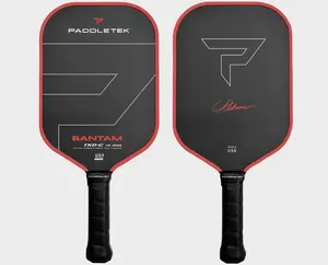 Paddletek Bantam TKO-C Pickleball Paddle - 14.3mm Thickness, Unidirectional Carbon Fiber Construction, Maximum Spin Performance