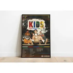 [Unframe]MAC MILLER - K.I.D.S. Music Album - Digital print - Music Print - Vintage Poster - Album Cover Poster - Wall Art - Gifts for him
