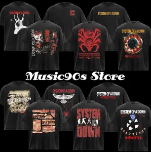 [Collection] ReTro System Of A Down Band T-Shirt , Soad T-shirt , Rock Band Shirt , Washed Oversized T-Shirt , Rock Band Shirt, Retro Music Tee, Rock Music Lover Shirt, Vintage Band Shirts Casual Fabric Fit Top , Top Men's and Women's Clothing