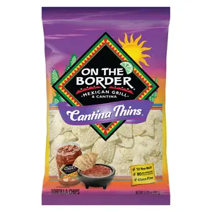 On The Border Tortilla Chips Cantina Thins 9.125 oz