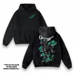 Deku My Hero Academia Vintage Washed Cotton Oversized T-Shirt, Sweatshirt, Hoodies– Wrestling Inspired Graphic Tee, good Graphic T-Shirts Streetwear Seamless Top Fabric Menswear shirts men Crew Neck