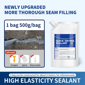 Slab Concrete Crack Waterproof Repair Sealant,Concrete Crack Filler,Caulking Glue Weather Resistant Type, Concrete Crack Repair Sealant,Quick-Drying Sealing Adhesive and Masonry Weather-Resistant