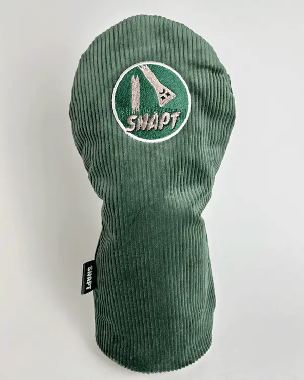 Snapt Golf Green Corduroy Driver Headcover Snapt Golf Green Corduroy Driver Headcover