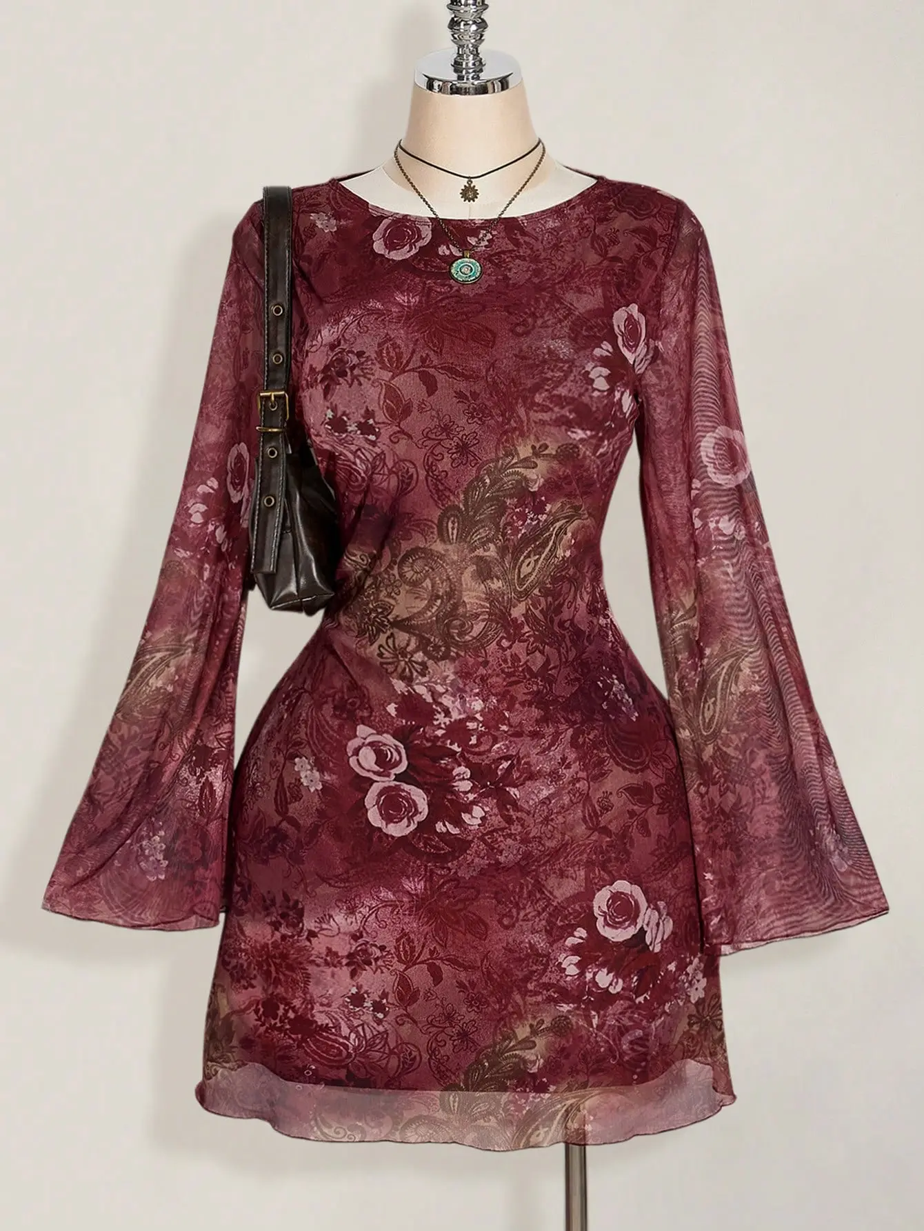 ICON Plus Size Y2K Vintage Paisley Mesh Bell Sleeve Dress Sexy Festival & Fall Outfit For Women - TikTok Shop ICON Plus Size Y2K Vintage Paisley Mesh Bell Sleeve Dress Sexy Festival & Fall Outfit For Women - TikTok Shop