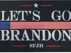 Let's Go Brandon #FJB Black Premium 3'x5' Polyester Flag Banner