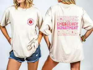 Comfort Colors Emergency Department T-Shirt, ER Nurse Shirt, Emergency Medicine Tee, Emergency Room Tee, Registered Nurse Shirt, New Nurse Grad T-Shirt.