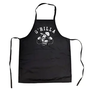Grilla Sarcastic Gorilla Grilling Graphic Novelty Kitchen Utensils Funny Aprons Adjustable Household Items Graphic Print Food Grill Apparel Funny Animal Cover Grilling Apparel for Men