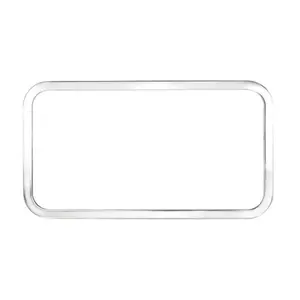United Pacific 21723B– Peterbilt Stainless Rear Sleeper Window Trim – 36" x 19"