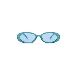 Le Specs Outta Love Sunglasses in Blue Pearl & Blue Tint
