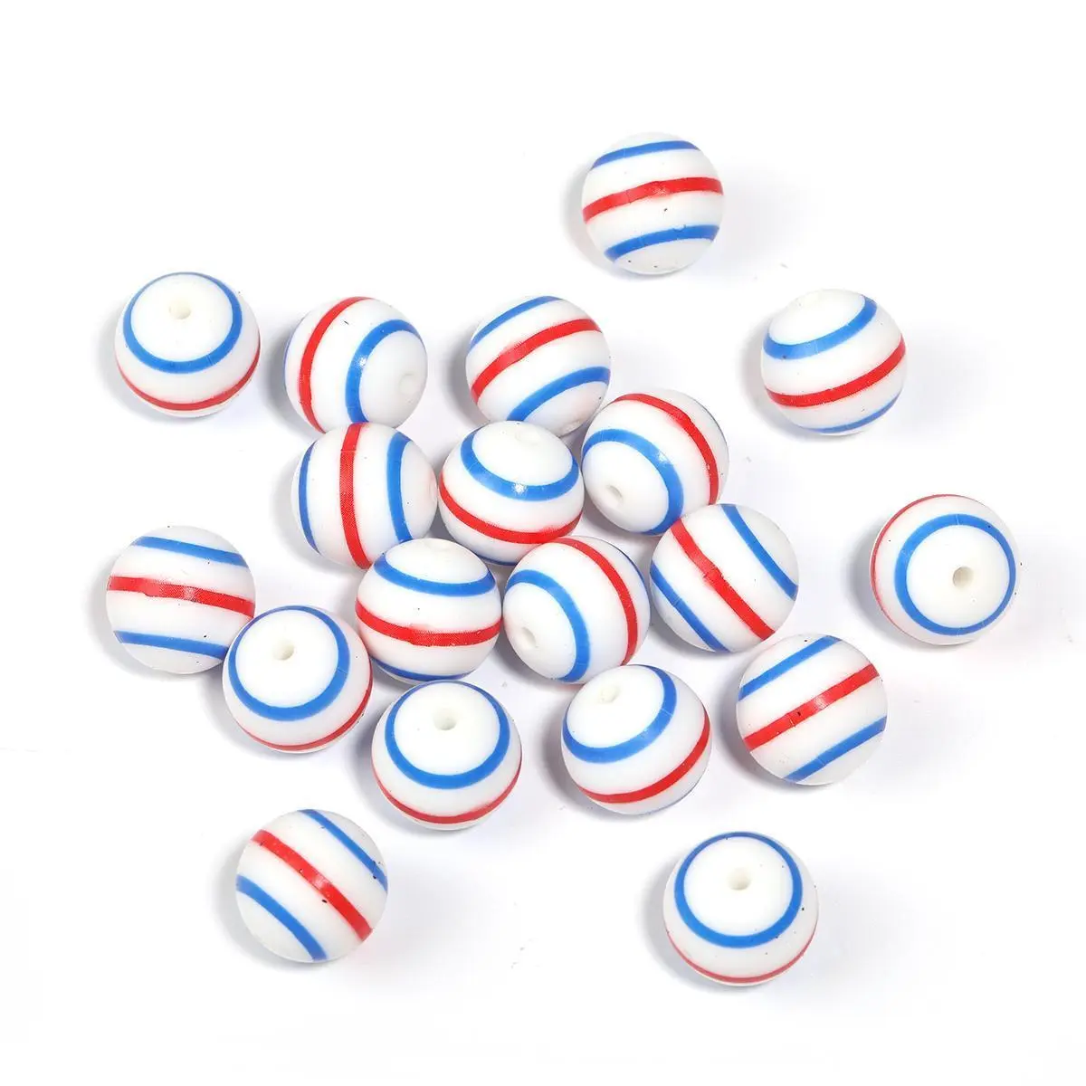 YM444009 Printed Silicone 30pcs 15mm