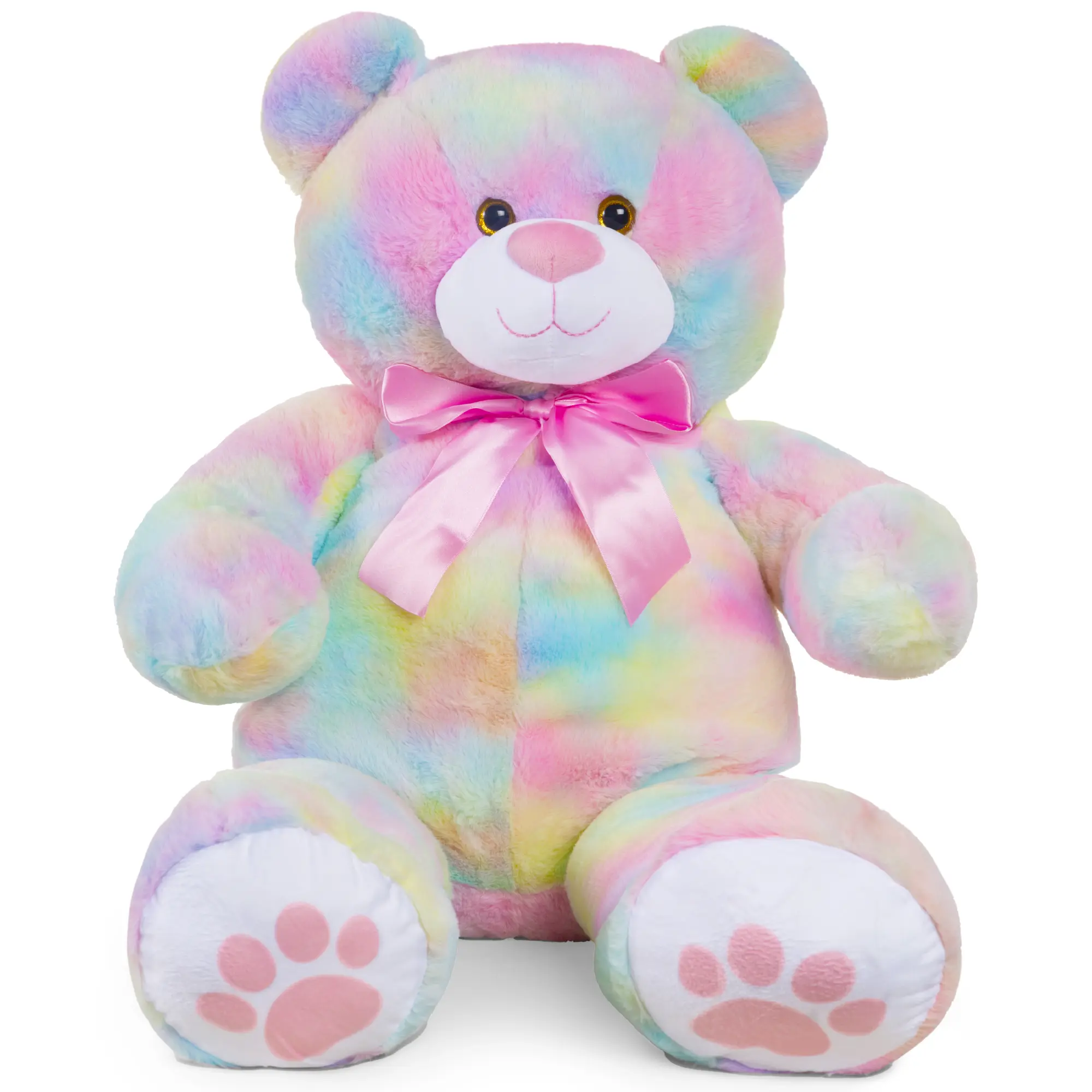 Best Choice Products 35in Giant Soft Plush Teddy Bear Stuffed Animal Toy w/ Bow Tie, Footprints