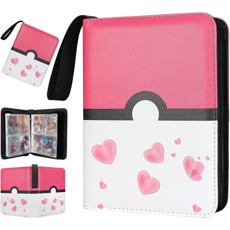 volume booster for android tv box Ultra Pro Pokemon TCG Charizard 9 Pocket Leather Binder Red 360 Card C main image 1