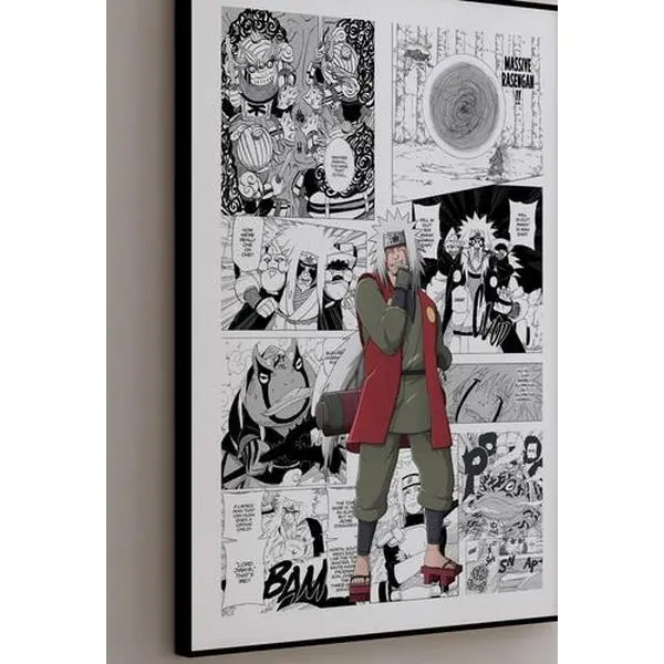 Manga Poster - Jiraiya - Curated Manga Panels - Digital Print