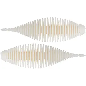 Geecrack Floating Elastomer Bellows Shad, Soft Plastic Creature Fishing Bait - 3.8 in