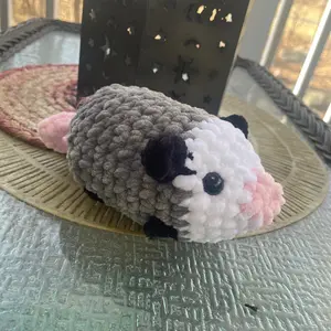 Crochet Amigurumi Opossom Plushie