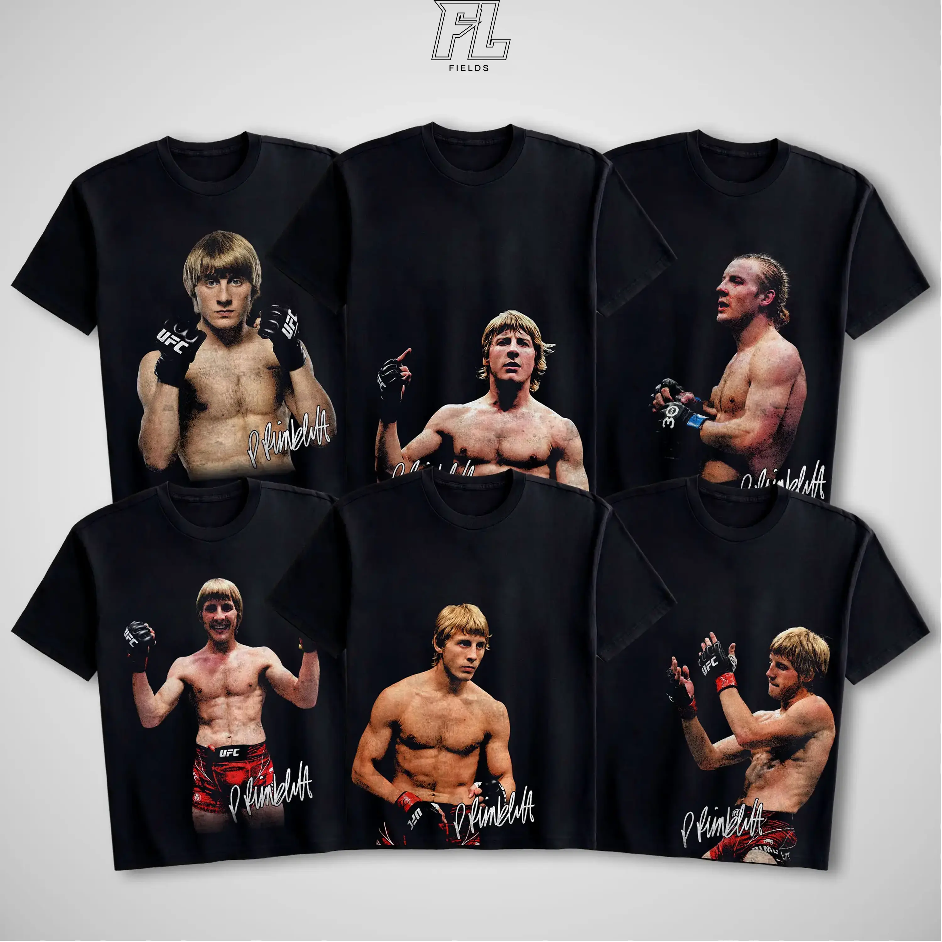 Paddy "The Baddy" Pimblett UFC Collection Menswear T-Shirt, Mens Unisex Cotton Short-Sleeve Round Neck T-Shirt MMA Fan Highlight Tee, Gift for Him or Her