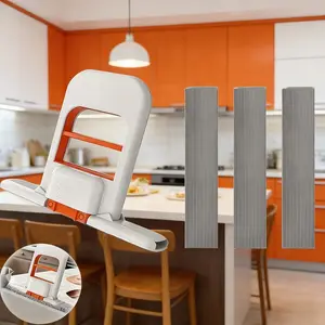 4-Piece Set Mop + 3 Sponges No-Wash Desktop Cleaner, Quick Clean Design, Foldable Handheld System, Ideal for Home Office Bathroom Kitchen