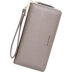 Custom Design Wristlet Wallets for Women PU Leather RFID Blocking Wallet