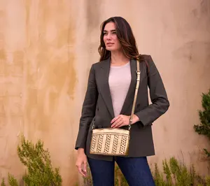 Patricia Nash Arlee Woven Leather Crossbody