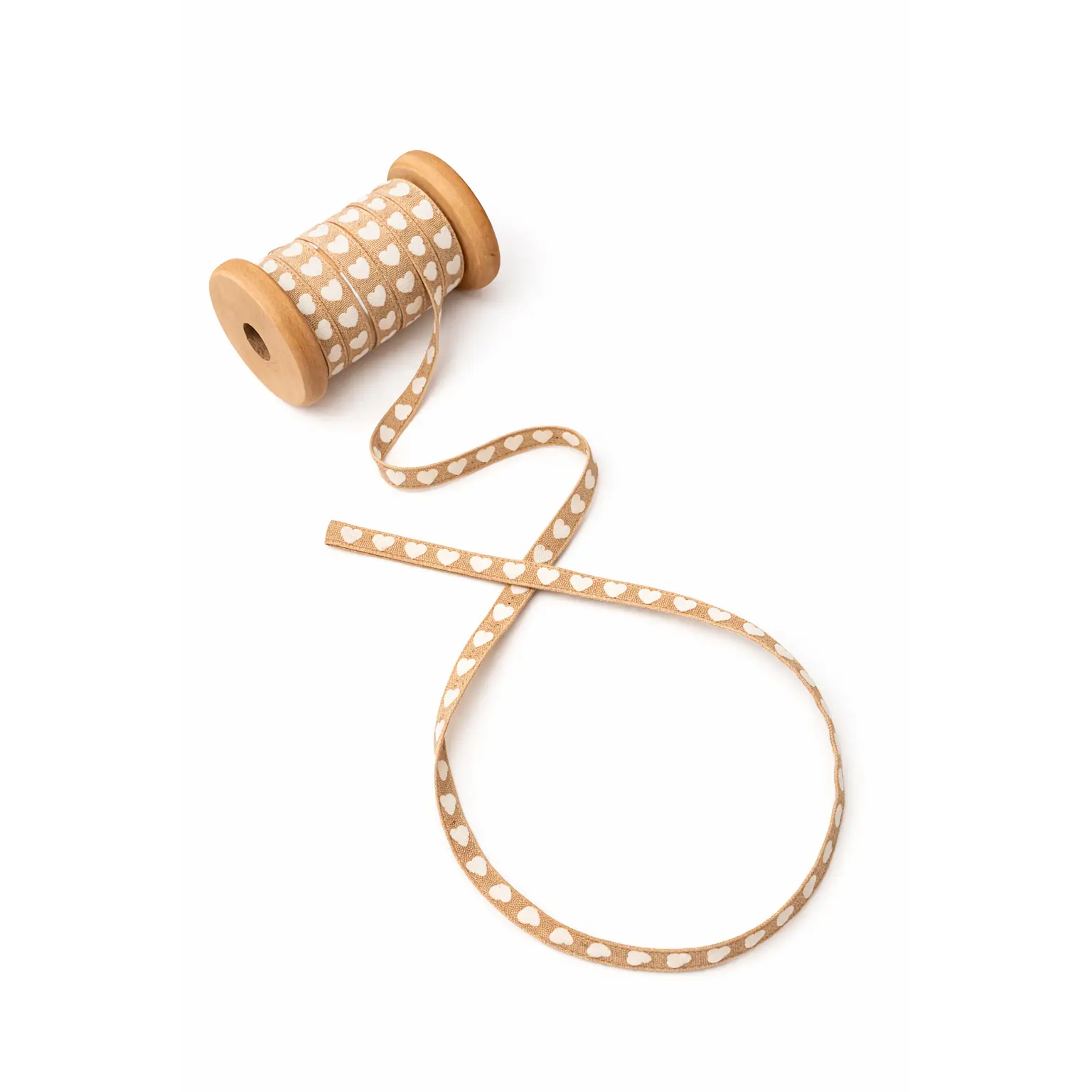 White Heart Cotton Ribbon | Miller & Clove