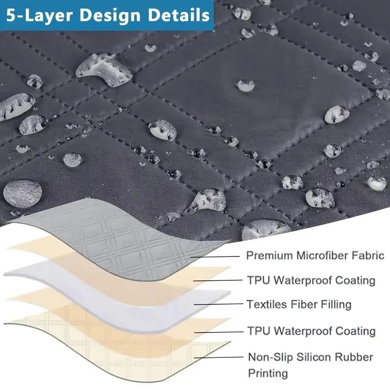 Waterproof Recliner Cover, Non-slip Chair Cover, Furniture Protector, Washable Slipcover with Pockets, Elastic Leash for Pets # TikTokShopBlackFriday Waterproof Recliner Cover, Non-slip Chair Cover, Furniture Protector, Washable Slipcover with Pockets, Elastic Leash for Pets # TikTokShopBlackFriday