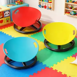 Swivel Sensory Chair – Multi-Color Oval Eggshell Design, Durable Plastic & Non-Slip Metal Base | Balance & Focus Training for Physical Therapy, Home Pilates & Training Centers | Beginner-Friendly