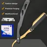 Men's Retro Stainless Steel Metal Foldable Manual Shaver with 100-Blade Refill Set - Heavy-Duty Multifunctional Shaving Tool, Half-Blade Compatible, Portable, Durable, Anti-Dandruff, Daily Body Honey Care Accessory, Suitable for Home Use & Travel