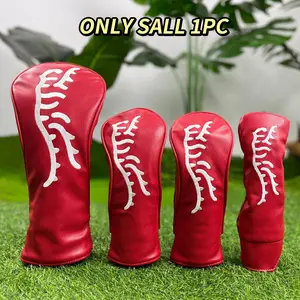 Golf Club Head Cover, 1 Set Durable & Waterproof Golf Club Protector, Golf Accessory Club Protective Cover, Golf Club Head Cover for Men & Women