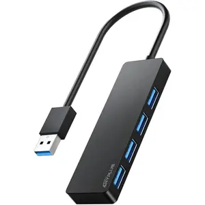 3.0 Hub, 4 Port USB Hub Splitter,Portable USB Adapter Mini Multiport Expander For Desktop,Laptop,Xbox,Flash Drive,HDD,Console,Printer,PC,Keyboards