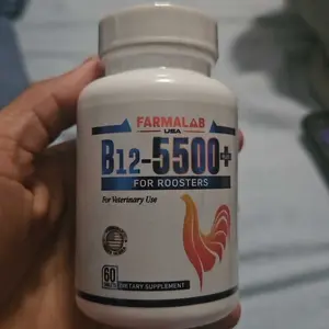 Farmalab B12 5500 Plus for Rooster Chicken Hens Poultry Gamefowl Essential Nutrition High-potency Vitamin B12 Supplement for Optimal Bird Development