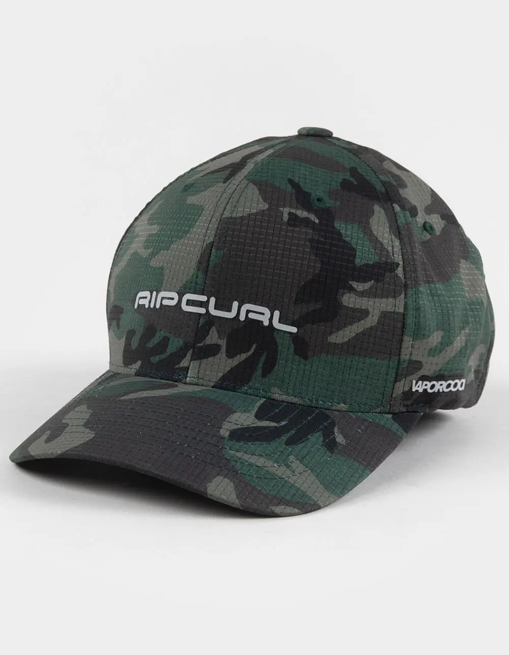 RIP CURL  Mens Vaporcool Flexfit Hat, Camo Green
