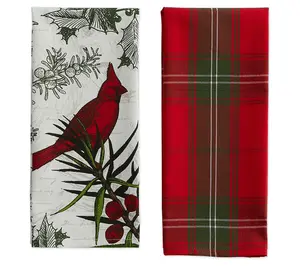 Design Imports Holiday Botanical Kitchen TowelSet/2