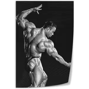 No Framed, Kevin Levron Black Fitness Model Art Poster Wall Poster