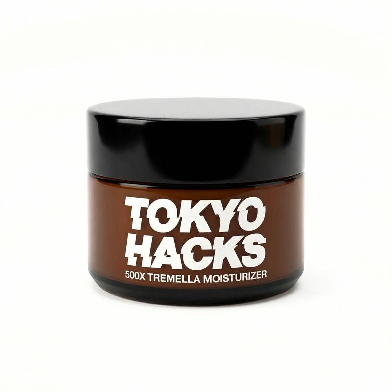 Tokyo Hacks 500X Tremella Moisturizer with Hyaluronic Acid & Niacinamide for Deep Hydration and Smooth Texture Lightweight Gel-Cream for All Skin Types