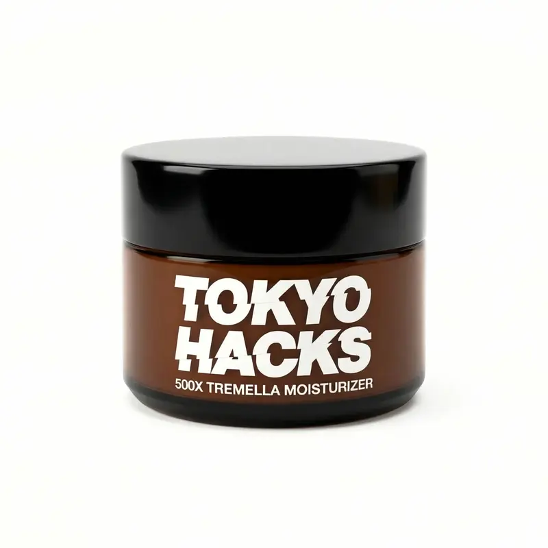 Tokyo Hacks 500X Tremella Moisturizer with Hyaluronic Acid & Niacinamide for Deep Hydration and Smooth Texture Lightweight Gel-Cream for All Skin Types