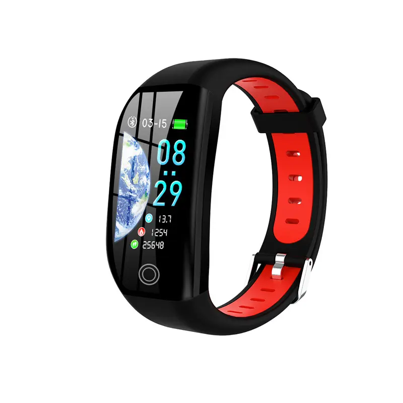 Unisex Smart Bracelet Fitness Tracker - Casual Synthetic Pedometer Wristwatch with Large Screen, Bluetooth Connectivity, Heart Rate & Blood Pressure Monitoring, Notifications, Lightweight IP68 Rated Waterproof Build, Long Standby Time, Calorie Tracker